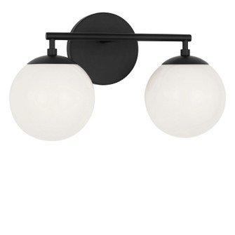 Nube Two Light Vanity in Midnight Black (1|GLV1842MBKE)