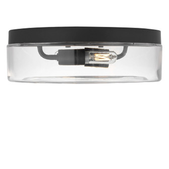 Rhett Two Light Flush Mount in Midnight Black (1|GLF1722MBKE)