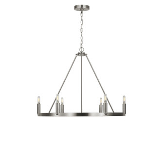 Mirla Six Light Chandelier in Brushed Nickel (1|GLC2016BN)