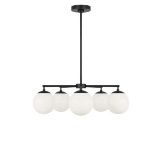 Nube Five Light Chandelier in Midnight Black (1|GLC1795MBKE)