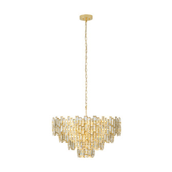 Calmeilles Ten Light Pendant in Brass (217|39614A)