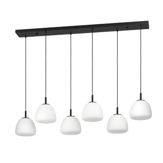 Balmes Six Light Linear Pendant in Black (217|390203A)