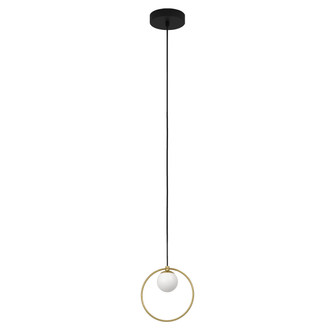Portocolom LED Pendant in Black, Shiny Gold (217|206857A)