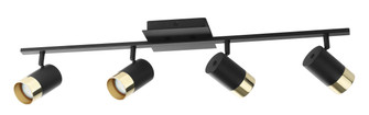 Tomares Four Light Fixed Track Light in Black (217|204924A)