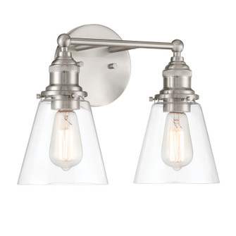 Barwell Two Light Vanity in Brushed Nickel (7|568284)