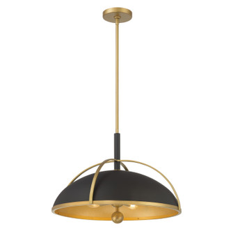 Yorkshire Four Light Pendant in Dark Matte Black (7|18314880)