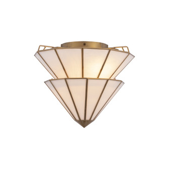 Jaxen Three Light Semi-Flush Mount in Legacy Brass (29|N5624732)