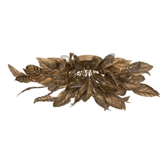 Seraphine Six Light Flush Mount in Weathered Gold (29|N3525736)