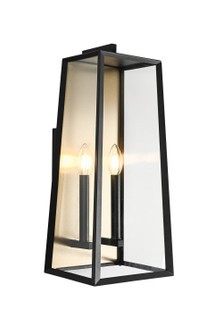 Aviv Two Light Outdoor Lantern in Matte Black (423|E22102MB)