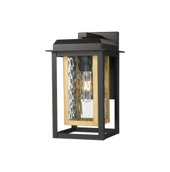 Mansfield One Light Wall Sconce in Matte Black (405|99511WBK13CGBRWG)
