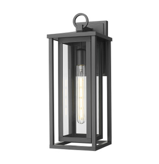 Ashland One Light Wall Sconce in Matte Black (405|99501WBK18CL)