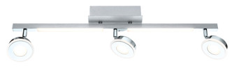 Cardillio LED Fixed Track Light in Brushed Aluminum & Chrome (217|95998A)