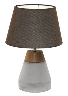 Tarega One Light Table Lamp in Black & Concrete Effect (217|95527A)