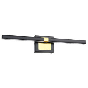 Pierro LED Bath/Vanity in Matte Black, Brushed Brass (217|900928A)