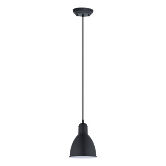 Priddy One Light Pendant in Black (217|49464A)