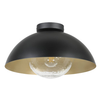 Dyal One Light Semi-Ceiling Mount in Black & Gold (217|205816A)