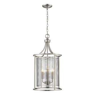 De Velde Three Light Pendant in Matte Nickel (217|203542A)