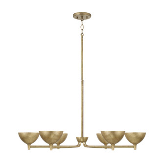 Francesca LED Chandelier in Feathered Brass (65|458561FT)