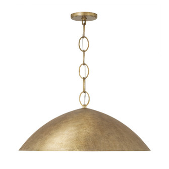 Francesca LED Pendant in Feathered Brass (65|358512FT)