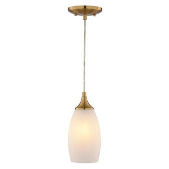 Milano One Light Mini Pendant in Muted Brass (63|P0451)