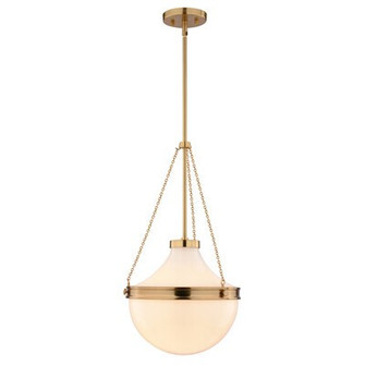 Lincoln One Light Pendant in Muted Brass (63|P0448)