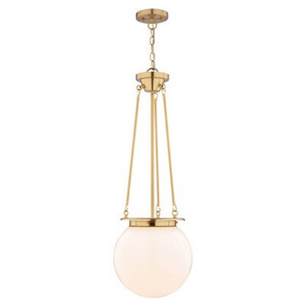 Kent One Light Pendant in Muted Brass (63|P0446)