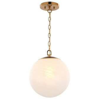 Monticello One Light Pendant in Muted Brass (63|P0443)