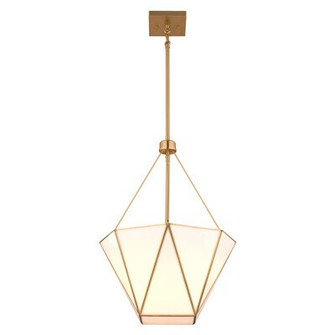 Burnett Three Light Pendant in Muted Brass (63|P0439)