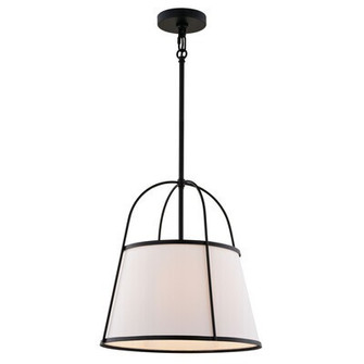 Marion One Light Pendant in Matte Black (63|P0436)