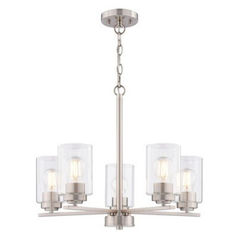 Park Ridge Five Light Chandelier in Satin Nickel (63|H0314)