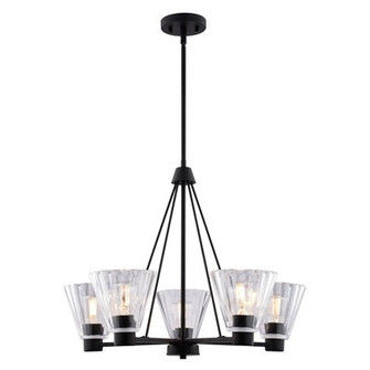Dalton Five Light Chandelier in Matte Black (63|H0309)