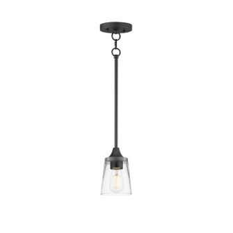 Hudson One Light Pendant in Black (16|92880CLBK)