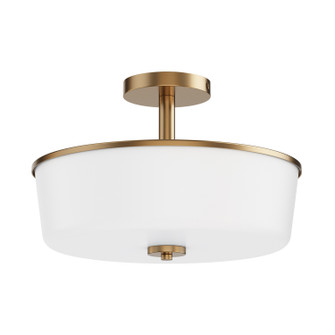 Fuller Three Light Semi Flush/Pendant Convertible in Natural Aged Brass (16|5695WTNAB)
