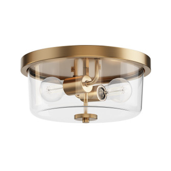 Fuller Two Light Flush Mount in Natural Aged Brass (16|5691CLNAB)