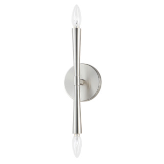 Rome Two Light Wall Sconce in Satin Nickel (16|24620SN)