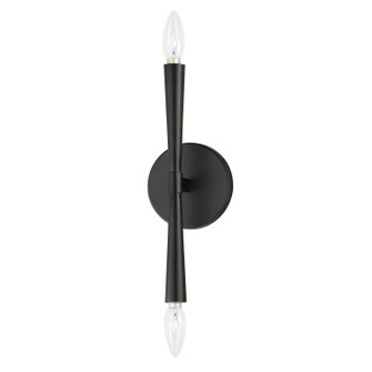 Rome Two Light Wall Sconce in Black (16|24620BK)