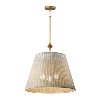 Baja Three Light Pendant in Natural Aged Brass (16|21488WWTNAB)