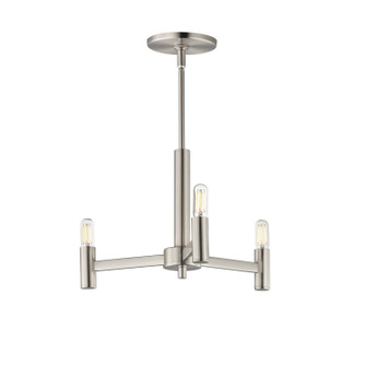 Emana Three Light Chandelier in Satin Nickel (16|21363SN)