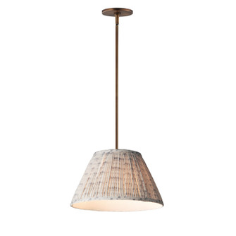 Dunbridge One Light Pendant in Weathered Brass (16|18411BWWBR)