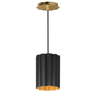 Primrose One Light Pendant in Gold Leaf (16|18054BKGL)