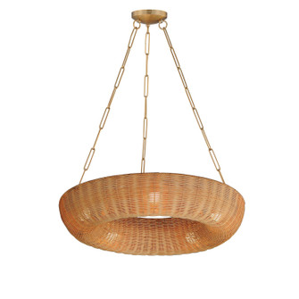 Bower Five Light Pendant in Natural Aged Brass (16|14313NANAB)