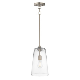 Hudson One Light Pendant in Satin Nickel (16|12886CLSN)