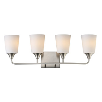 Hudson Four Light Bath Vanity in Satin Nickel (16|12884SWSN)