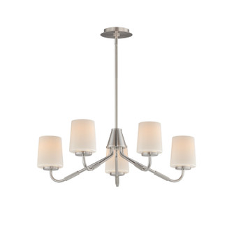 Durham Five Light Chandelier in Satin Nickel (16|12696WTSN)