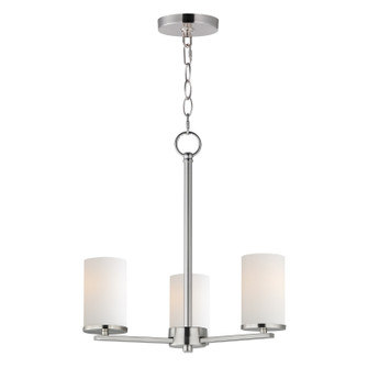 Lateral Three Light Chandelier in Satin Nickel (16|10287SWSN)