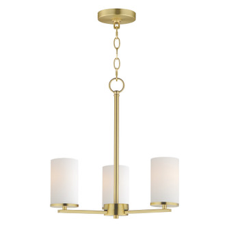 Lateral Three Light Chandelier in Satin Brass (16|10287SWSBR)
