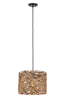 Downtown Urban Naturals One Light Pendant in Matte Black (405|6741PBK13NT)