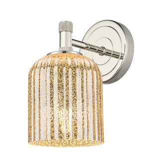 Downtown Urban One Light Wall Sconce in Polished Nickel (405|4341WPNG5595ME)