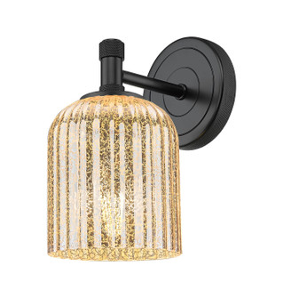 Downtown Urban One Light Wall Sconce in Matte Black (405|4341WBKG5595ME)