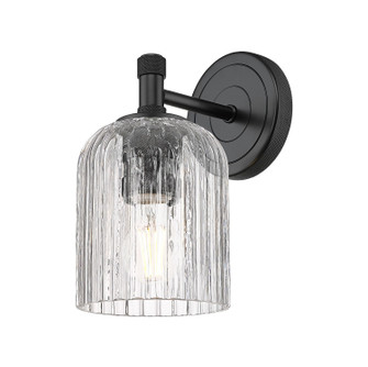 Downtown Urban One Light Wall Sconce in Matte Black (405|4341WBKG5595CL)